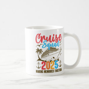 Cruise Squad 2025 Zomervakantie Familie Groep Mat Koffiemok