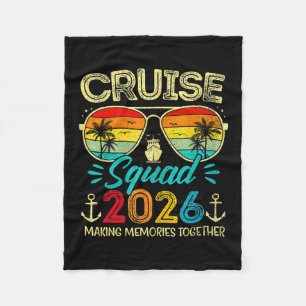 Cruise Squad 2026 Familie Groep Matching Zomer Vak Fleece Deken