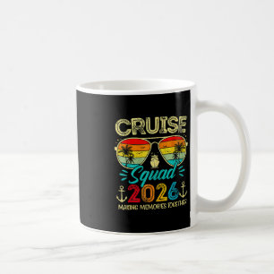Cruise Squad 2026 Familie Groep Matching Zomer Vak Koffiemok