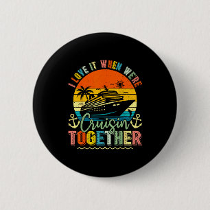 Cruise Squad 2026 Familie Groep Matching Zomer Vak Ronde Button 5,7 Cm