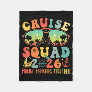 Cruise Squad 2026 Familie Vakantie Matching Groep Fleece Deken