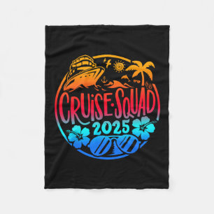 Cruise Squad 2026 Familie Vrienden Vakantie Matchi Fleece Deken
