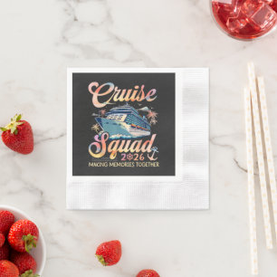 Cruise Squad 2026 Familie Zomer Vakantie Servet