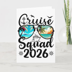 Cruise Squad 2026 Zomer Vakantie Familie Matching  Kaart