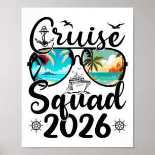 Cruise Squad 2026 Zomer Vakantie Familie Matching Poster