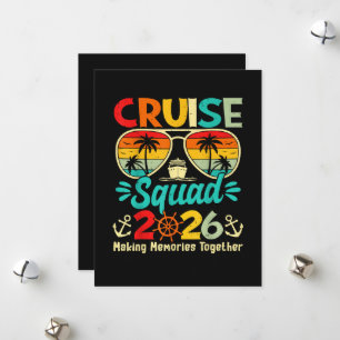 Cruise Squad 2026 Zomer Vakantie Matching Familie  Feestdagenkaart