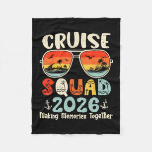 Cruise Squad 2026 Zomer Vakantie Matching Familie Fleece Deken