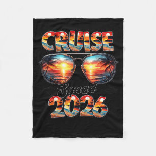 Cruise Squad 2026 Zomer Vakantie Matching Familie Fleece Deken