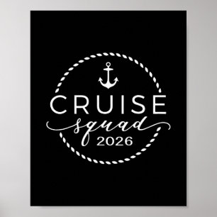 Cruise Squad 2026 Zomer Vakantie Matching Familie Poster