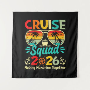 Cruise Squad 2026 Zomer Vakantie Matching Familie Wandkleed