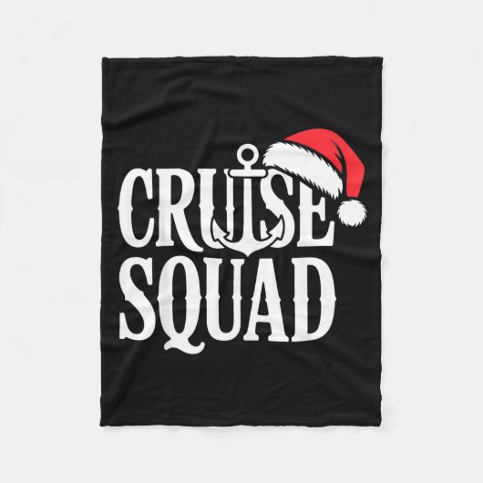 Cruise Squad Festive Srit Nautical Lovers Christma Fleece Deken (Voorkant)
