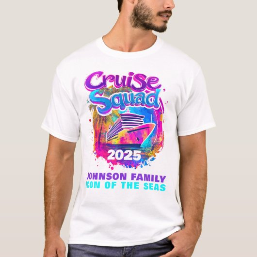 Cruise Squad Matching Familie Cruise Shirten T-shi T-shirt (Voorkant)