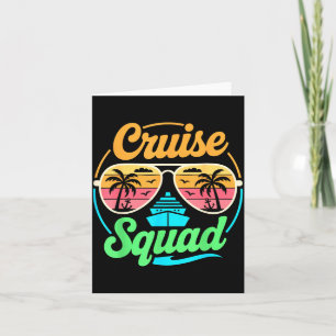 Cruise Squad T-shirt Matching Familie Vakantie Man Kaart