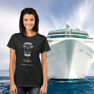 Cruise squad zwarte witte monogram t-shirt