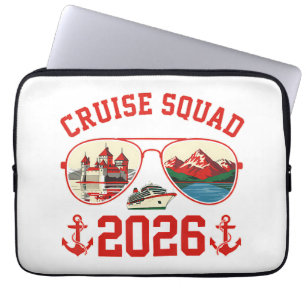 Cruise Squad Zwitserland Vakantietrip 2026 Laptop Sleeve
