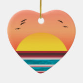 Cruise Sunset Uitzicht dubbelzijdig Ornament (Achterkant)