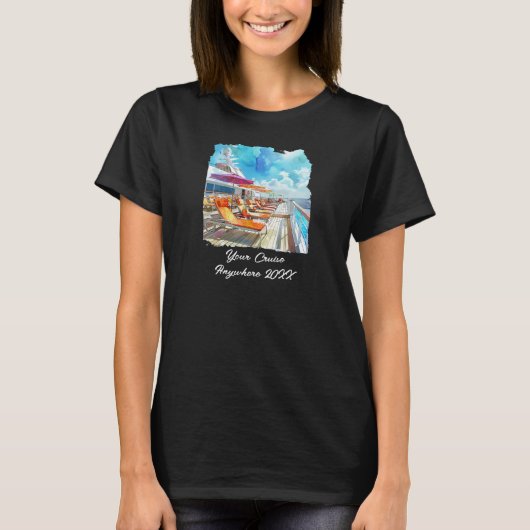 Cruise T-shirt aanpassen (Voorkant)