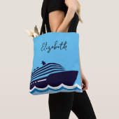 Cruise thema gepersonaliseerde Canvas tas (Dichtbij)