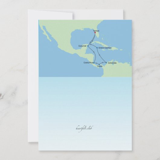 Cruise to Paradise Invitation Customized (Dos)