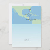 Cruise to Paradise Invitation Customized Kaart (Achterkant)