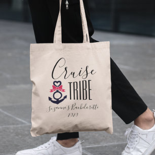 Cruise Tribe Girl's Trip Bachelorette Vacation Tote Bag