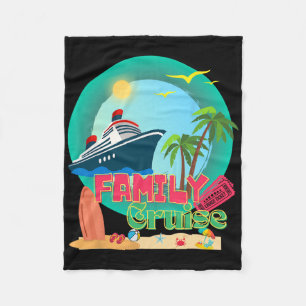 Cruise Vakantie 2025 Familie Vakantie Tweeling Mat Fleece Deken