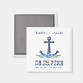 Cruise van Anchor sparen de Datum | Favor Magnets Magneet (Voorkant / Achterkant)