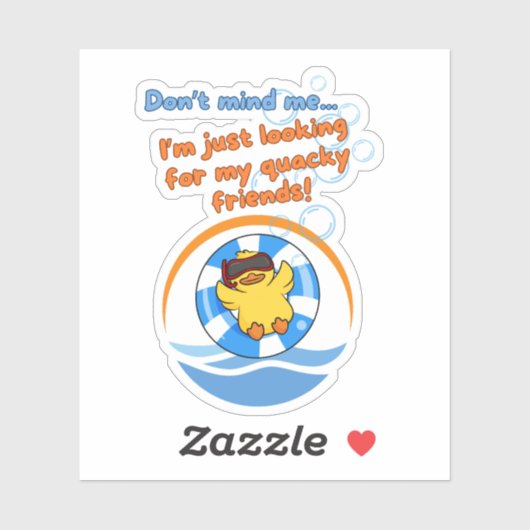 Cruise Varen voor Eenden Sticker (Vel)