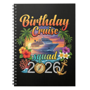 Cruise verjaardagsfeest vakantie notitieboek