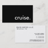 cruise. visitekaartje (Voorkant / Achterkant)