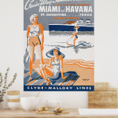 Cruise-Way Summer Vacations 1937 Flyer Poster (Keuken)