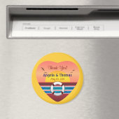 Cruise Wedding Personalized Favor Magneet (Insitu (Vaatwasser))