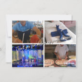 Cruise wenskaart - Hartelijk dank Bedankkaart (Achterkant)