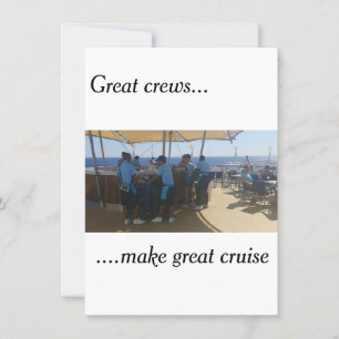 Cruise wenskaart - Hartelijk dank Bedankkaart