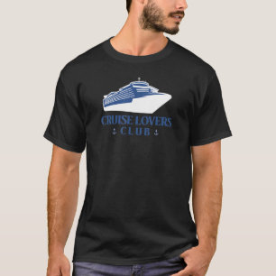 Cruiseclub met cruiseschepen en -ankers t-shirt