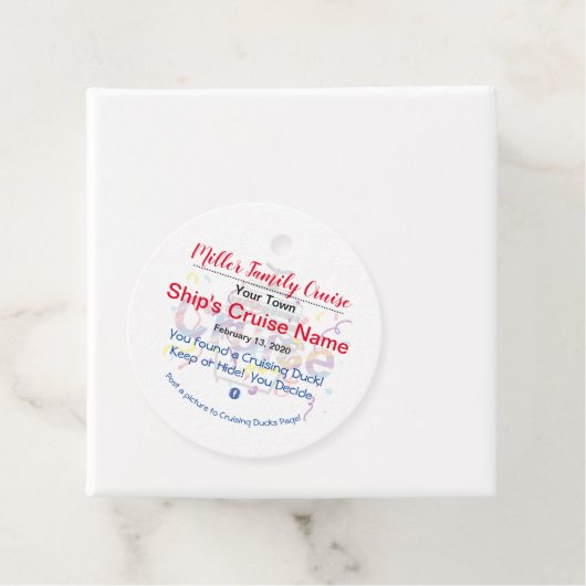 Cruiseduck Bedankjes Labels (In situ)