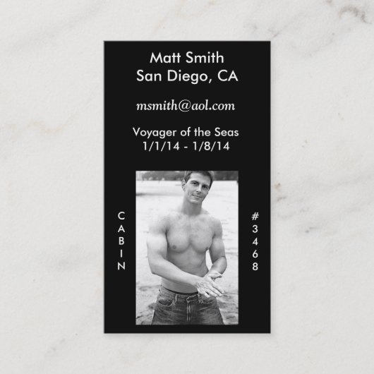 Cruisekaart Visitekaartje (Voorkant)