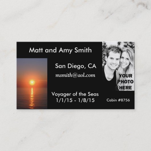 Cruisekaart Visitekaartje (Voorkant)