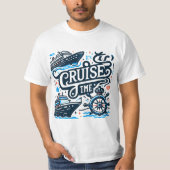 Cruisemodus geactiveerd – Vaar weg in stijl T-shirt (Voorkant)