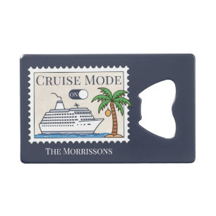 Cruisemodus op gepersonaliseerd kredietkaart flessenopener
