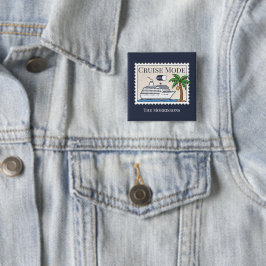 Cruisemodus op gepersonaliseerd vierkante button 5,1 cm