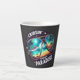 Cruisen door het paradijs: Tropical Escape Vibes 1 Latte Mok