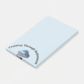 Cruisen door pensioen schip Custom Gift Post-it® Notes (Schuin)