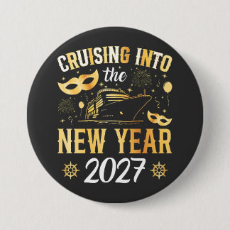 Cruisen het nieuwe jaar 2027 in Ronde Button 7,6 Cm