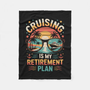 Cruisen Is Mijn Pensioenplan Cruisen Grappig Crui Fleece Deken