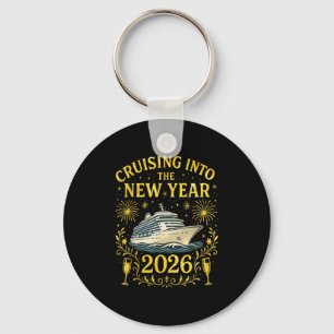 Cruisen naar het nieuwe jaar 2026 Happy New Year Sleutelhanger