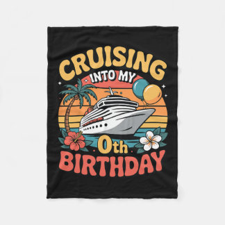 Cruisen naar mijn 0e verjaardag fleece deken