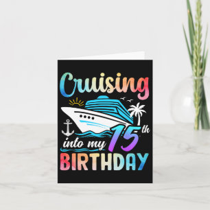Cruisen naar mijn 15e verjaardag 15 jaar oude gebo kaart