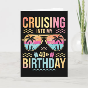 Cruisen naar mijn 40e verjaardag Tropische zonsond Kaart