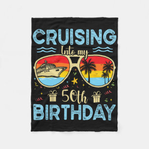 Cruisen naar mijn 50ste verjaardag - 50ste verjaar fleece deken